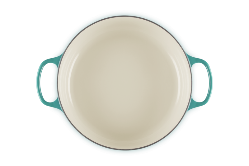 Le Creuset 6.2L Shallow Round Dutch Oven - Bleu Riviera