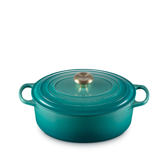 Le Creuset 4.7L Oval Dutch Oven - Bleu Riviera