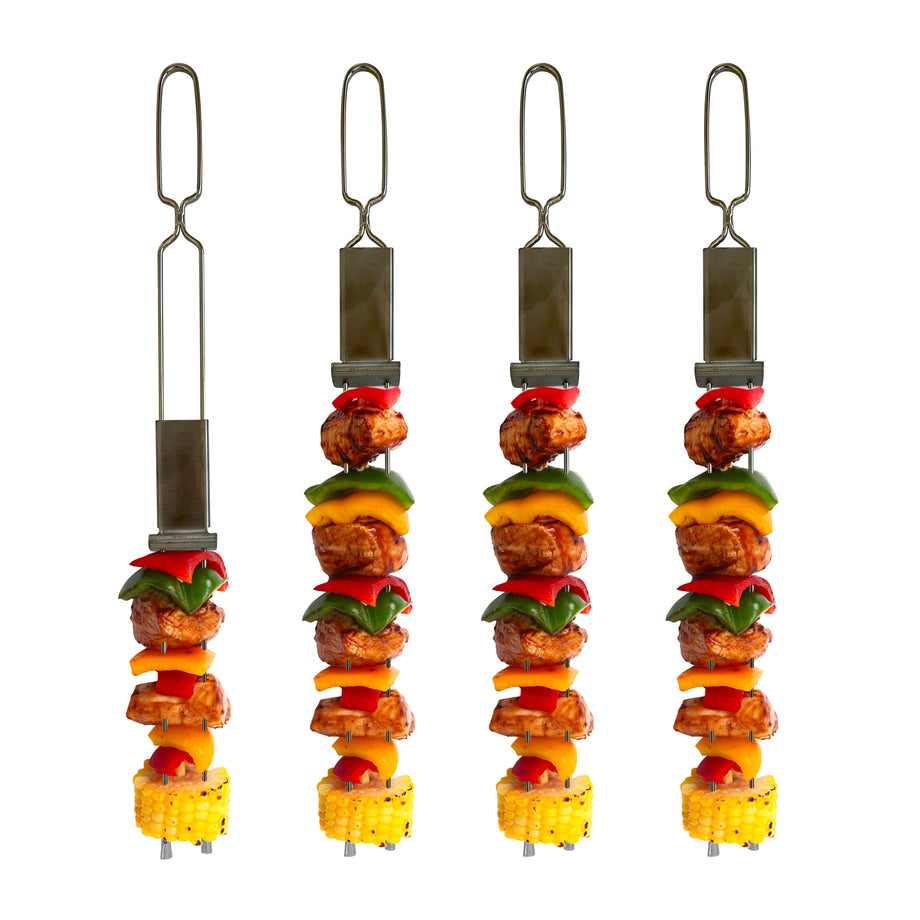 Outset Stainless Steel Slider Skewers, Set of 4