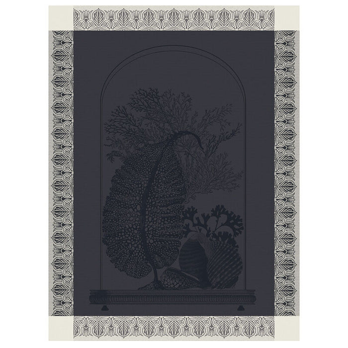 Jacquard Français Cotton Tea Towel - Curiosités Minérales Grey