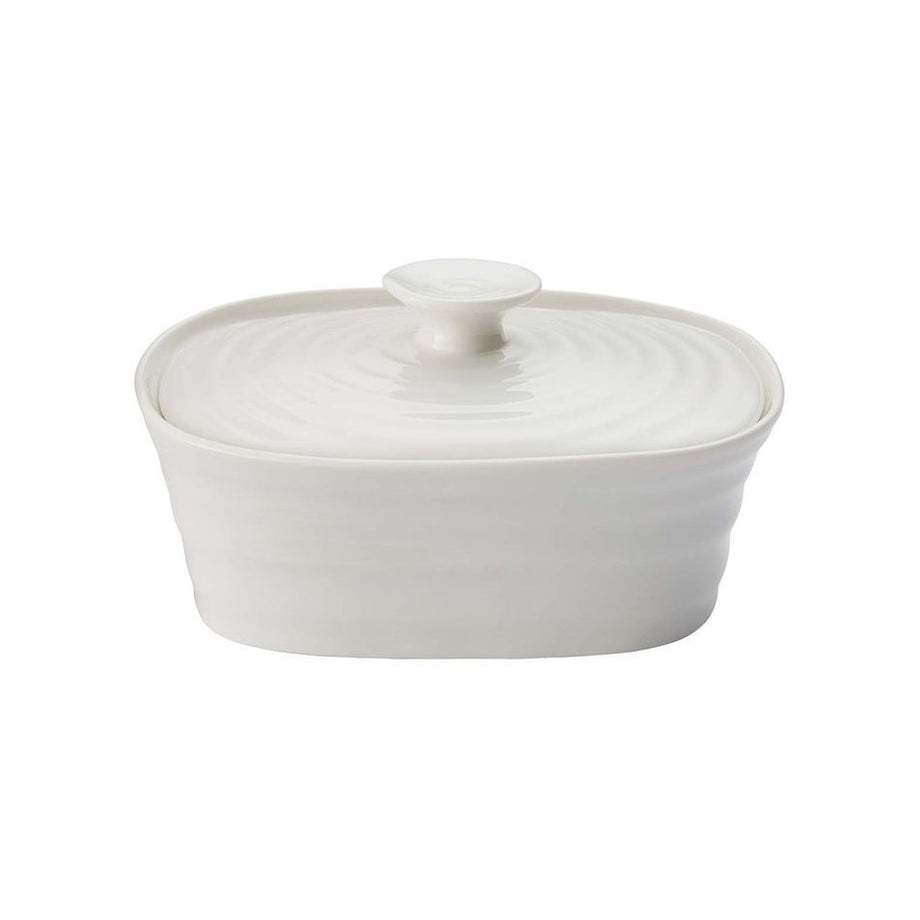 Beurrier couvert en porcelaine blanche Sophie Conran