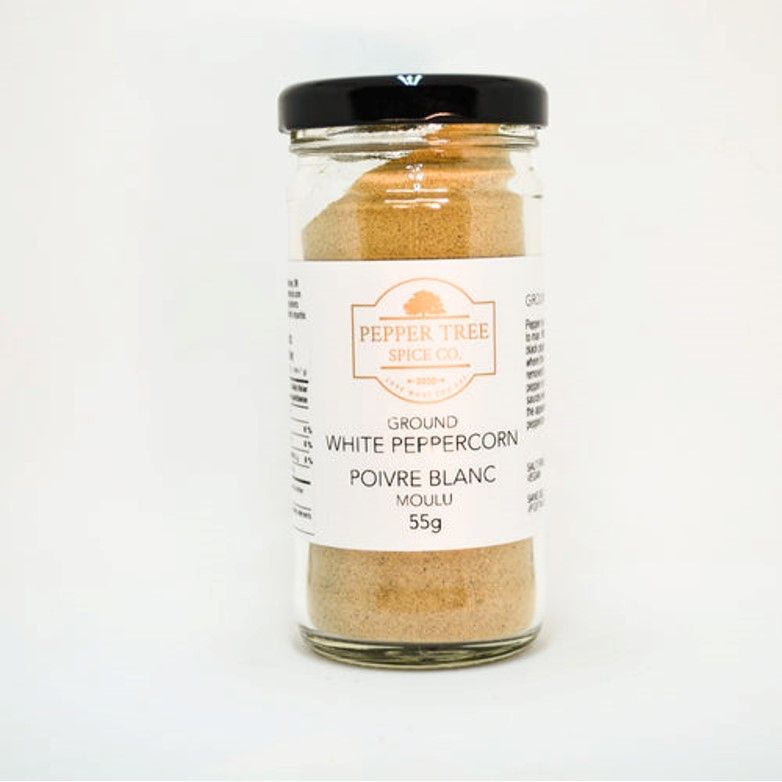 Poivre blanc en poudre de l'arbre à poivre