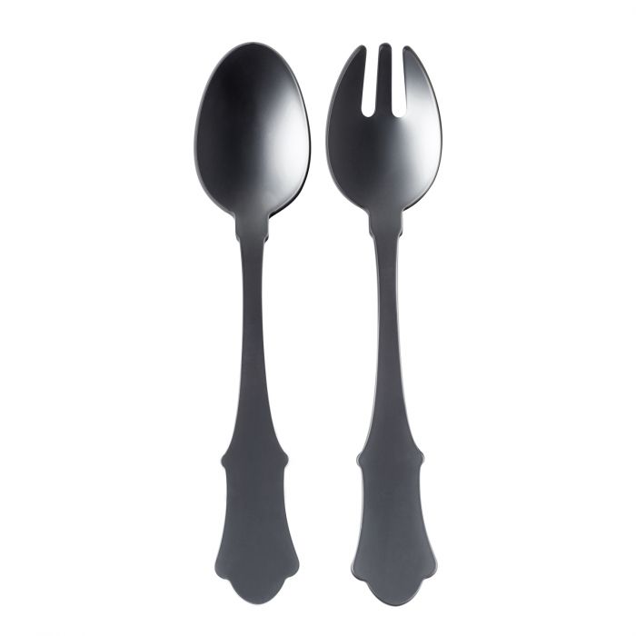 Sabre Honorine Salad Serving Set - Dark Grey