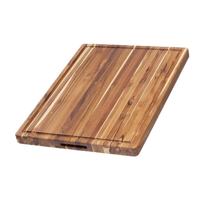 Teakhaus Traditional Cutting Board - w/ Hand Grip & Juice Canal 24"x18"