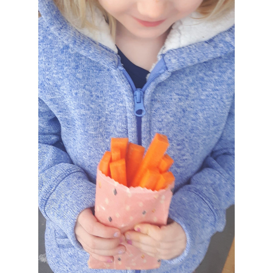 Earthology Organic Cotton Beeswax Wraps - 3 Snack Pack