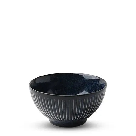 Miya 4.75 Namako Tokusa Rice Bowl - Deep Blue