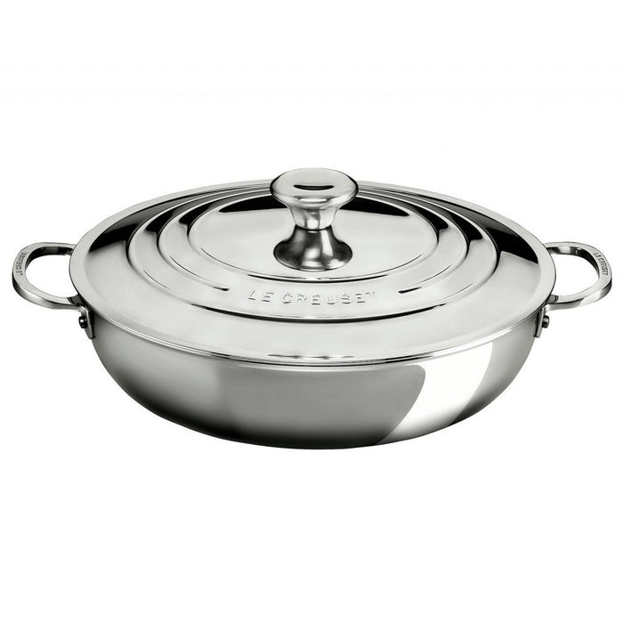Le Creuset 4.8L Signature Stainless Braiser with Lid - Floor Model