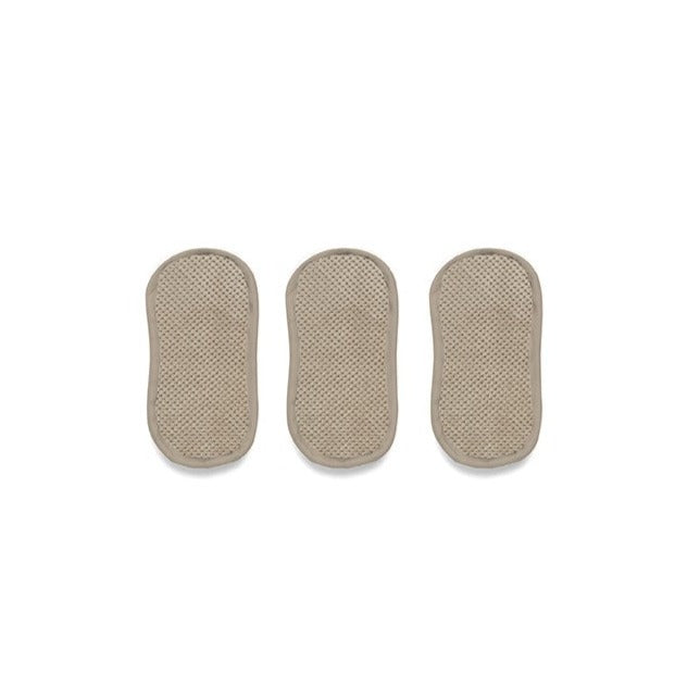 Harman Luxe Plush Scrubber Sponge - Set of 3 / Taupe