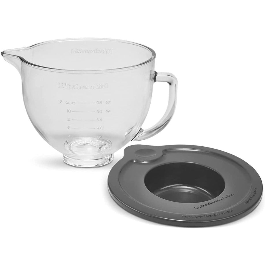 KitchenAid 5 Quart Glass Bowl avec marqueurs de mesure & couvercle