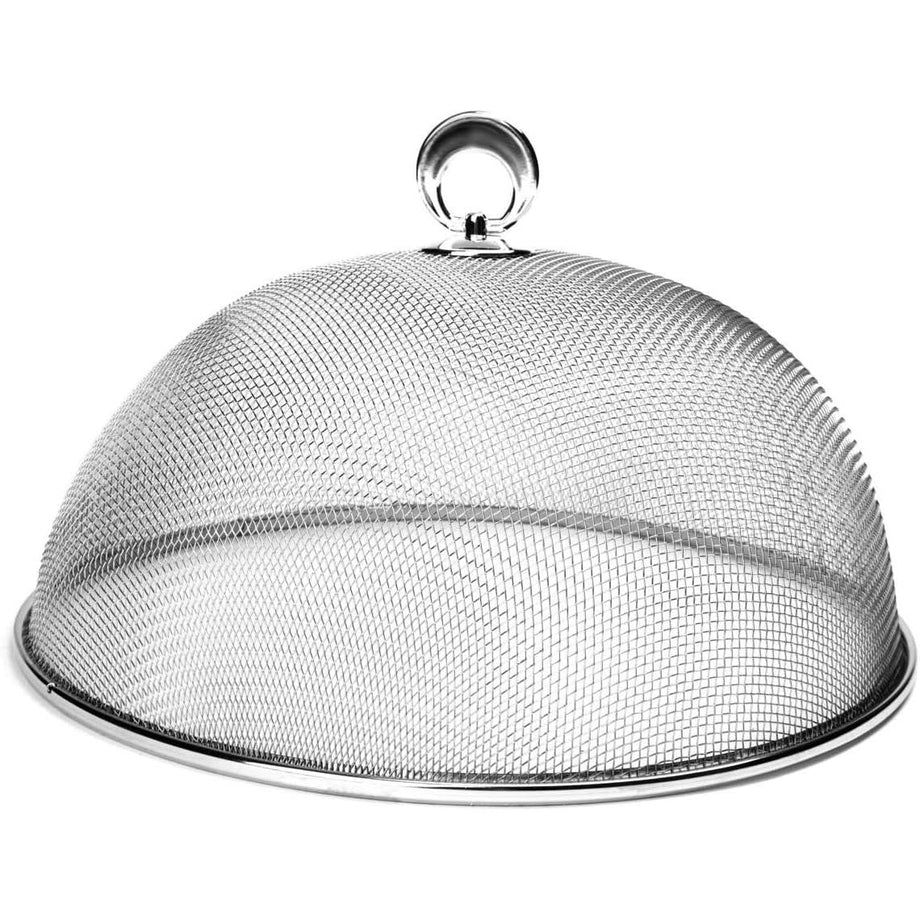 Couvercle alimentaire en maille chromée