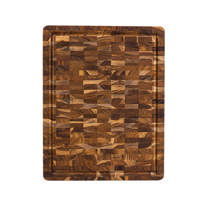 Teakhaus Thin & Lightweight End Grain Cutting Board - 18 x 14 x 1"