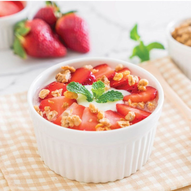 HIC White Soufflé Ramekins - 6oz