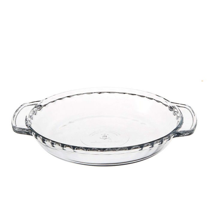 Anchor Hocking Glass Pie Dish - 9.5" regular