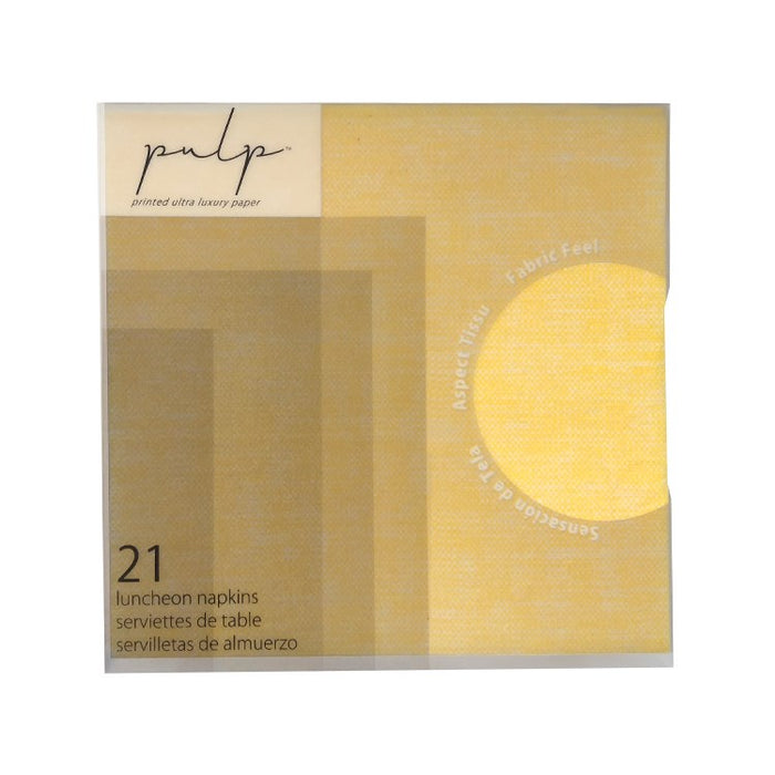 Pulp Luncheon Paper Napkin 21 pc - Lemon