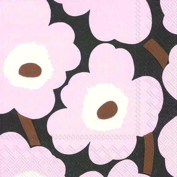 Marimekko Paper Lunch Napkins - UNIKKO rose