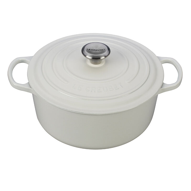 Le Creuset 5.3L Signature  Round French Oven - White