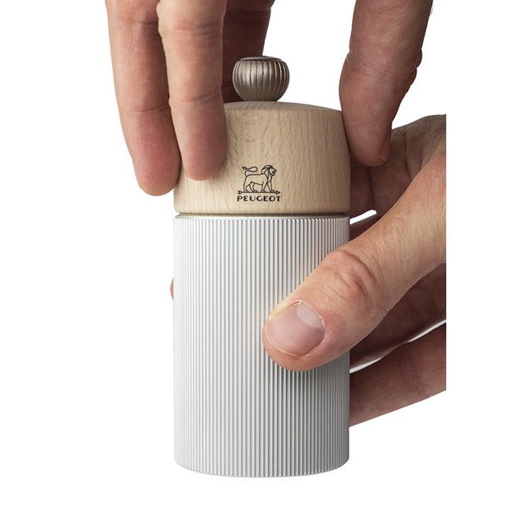 Peugeot Line Manuel Pepper Mill - Naturel / Aluminium / 12cm