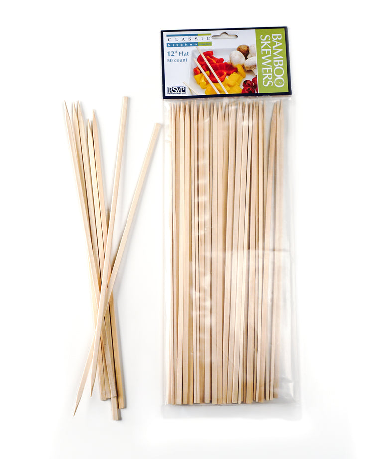 RSVP Flat Bamboo Skewers