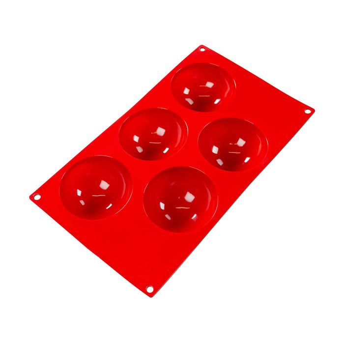 Fat Daddio's Silicone Half Sphere Mold - 5 Cavities