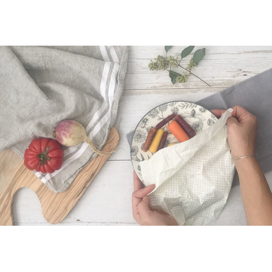 Olsen + Olsen Organic Beeswax Wraps - 3 Pack (impressions mélangées)