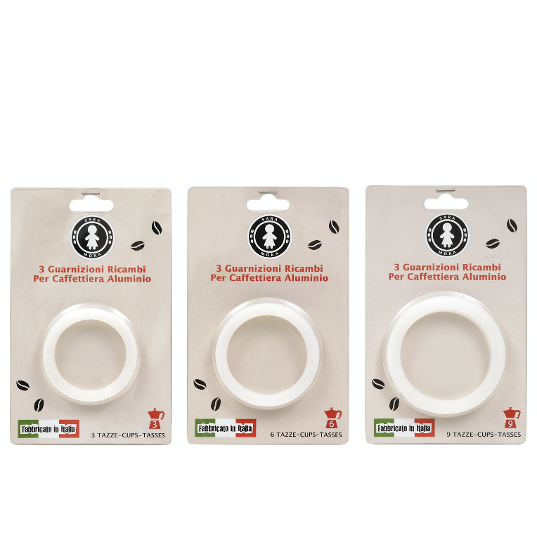Sara Stovetop Espresso Replacement Washers - 3 Cup