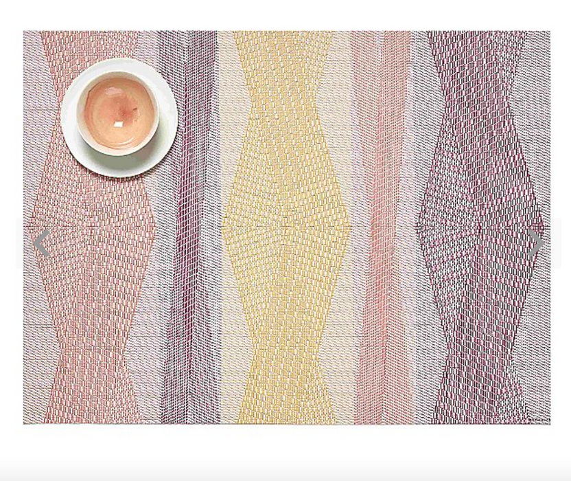 Chilewich Table Mats - Kimono / Rectangle / Sherbet