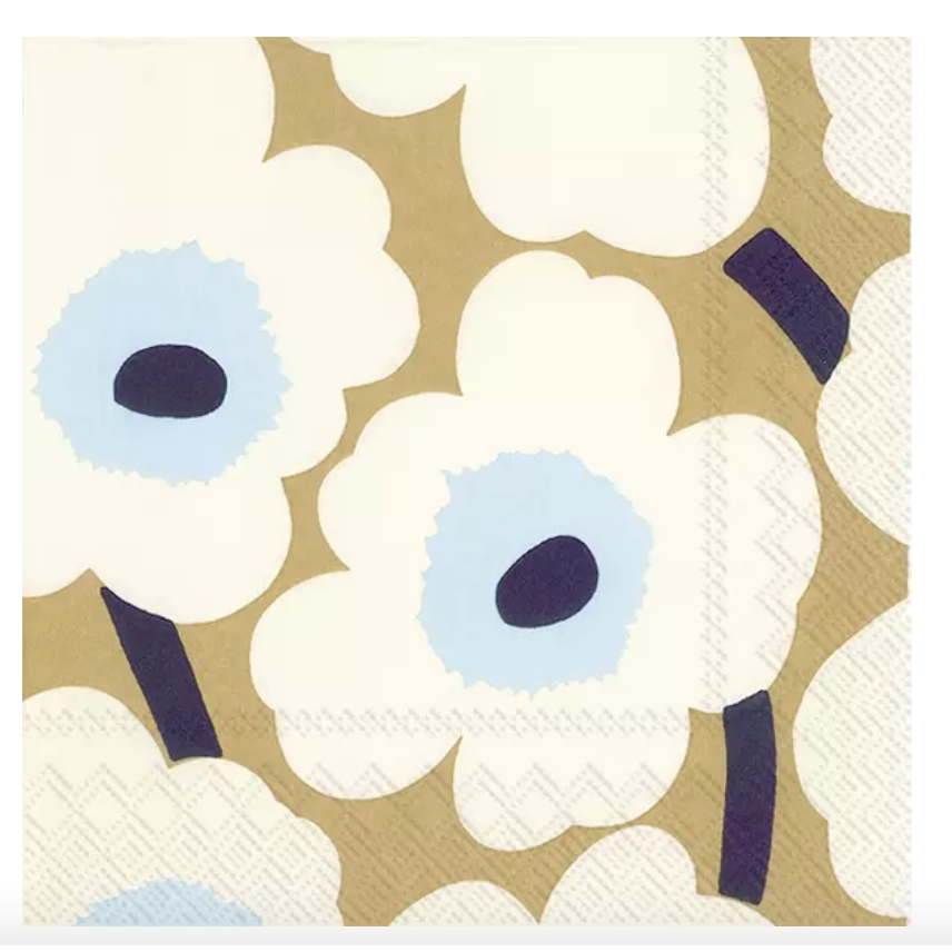 Marimekko Déjeuner serviette - Or crème UNIKKO