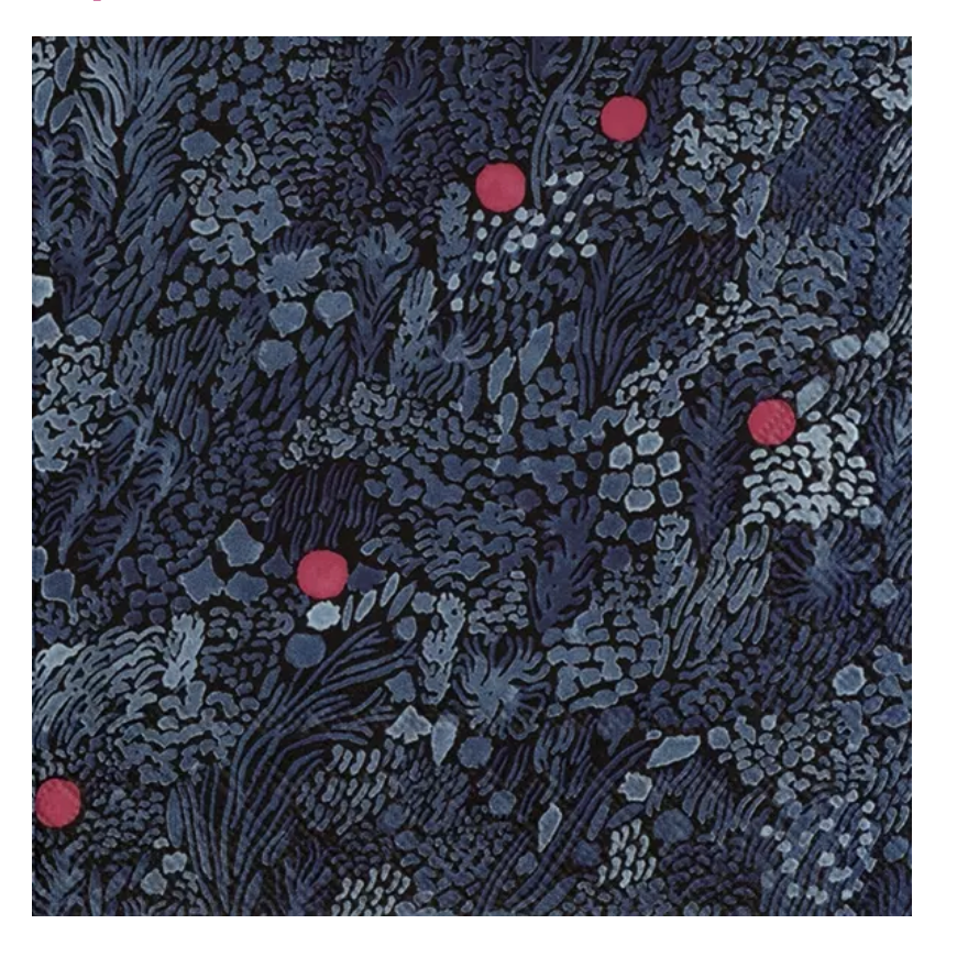 Marimekko Déjeuner serviette - KURJENMARJA bleu