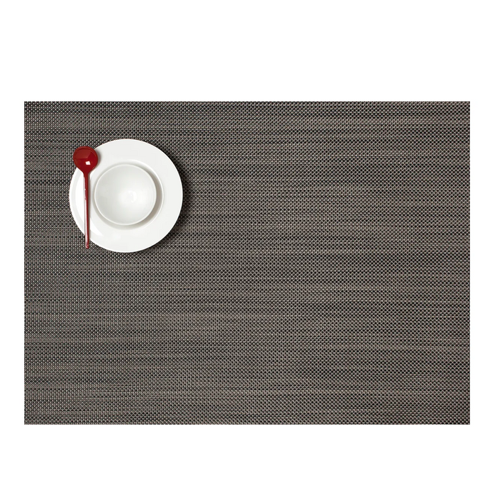 Chilewich Table Mats - Mini Basketweave / Mat Light Grey