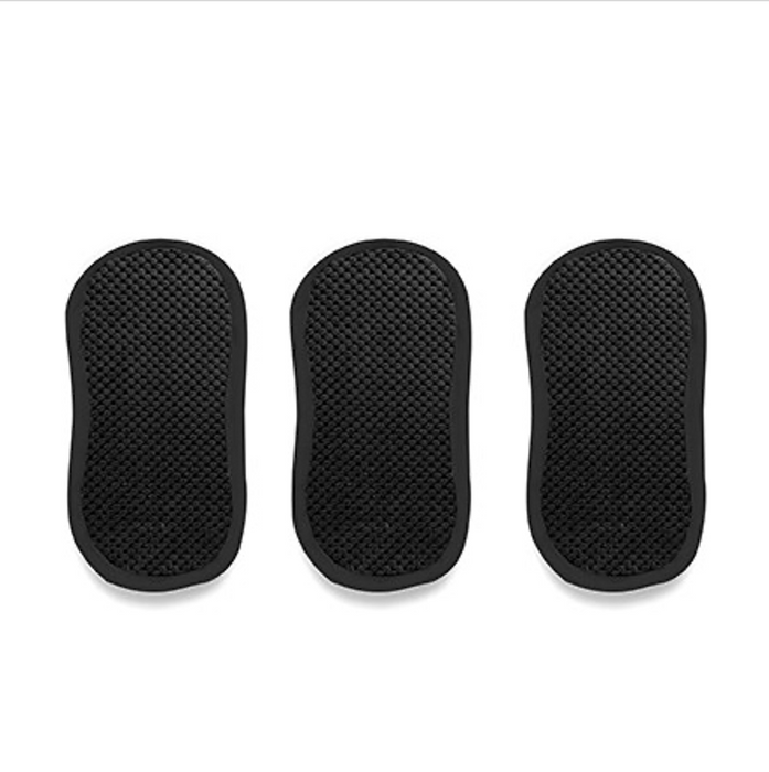 Harman Luxe Plush Scrubber Sponge - Set of 3 / Black