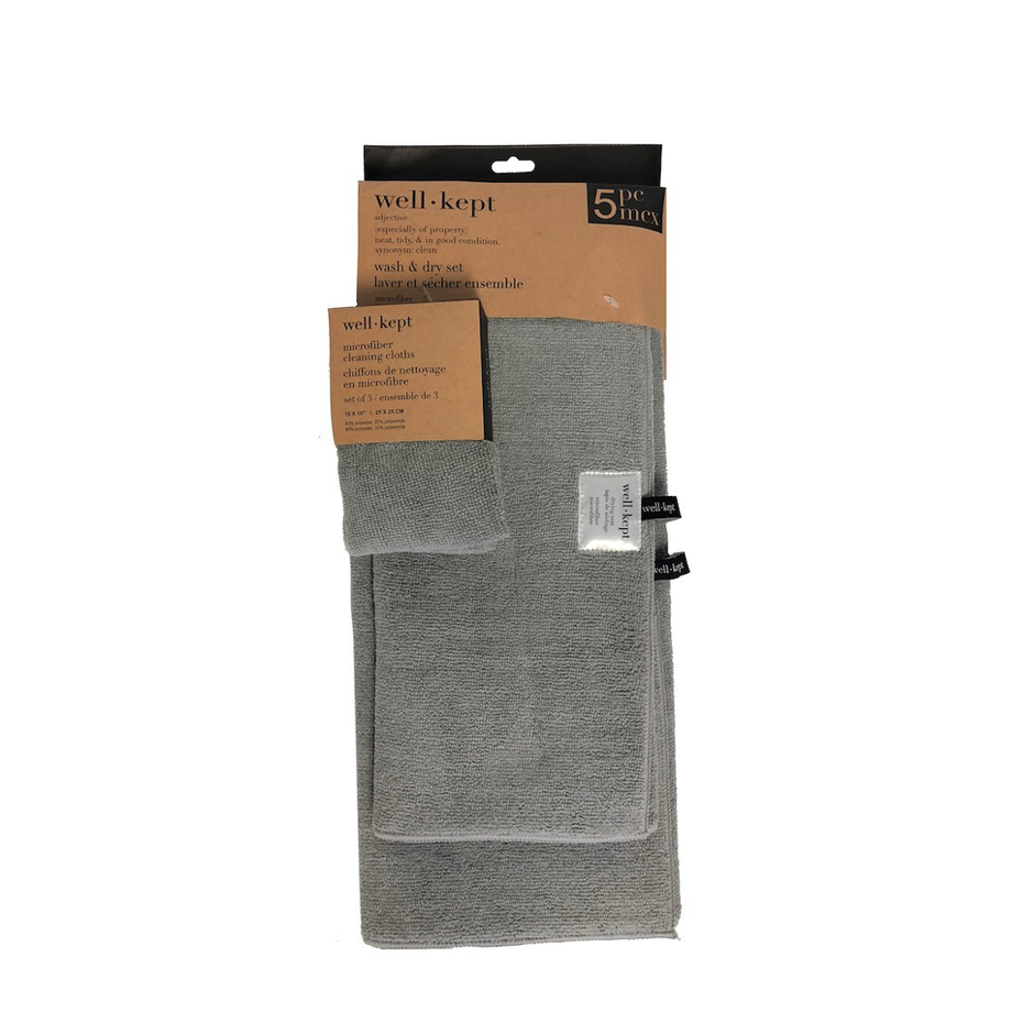 Harman Microfibre Mats de séchage de plat et vêtements de nettoyage - Gris