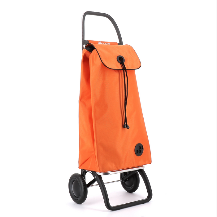 Rolser NEW I-Max MF Convert 2 Wheel Folding Shopping Trolley - Tangerine