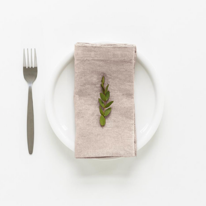 Linen Tales Set of 2 Linen Napkins - Portobello / 18 x 18"