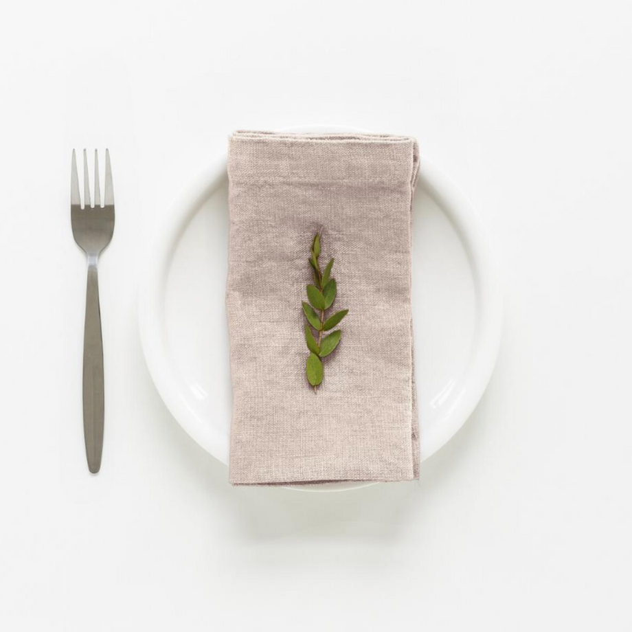 Linen Tales Set of 2 Linen Napkins - Portobello / 18 x 18"