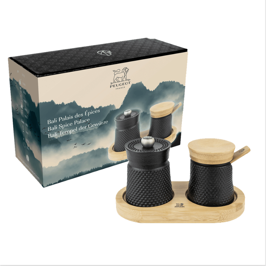 Peugeot Bali Cast Iron Salt and Pepper Mill Set cadeau