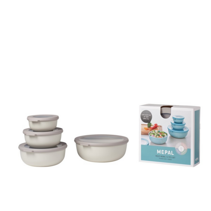 Mepal Cirqula Multi Bowl - Set of 4 bowls / White