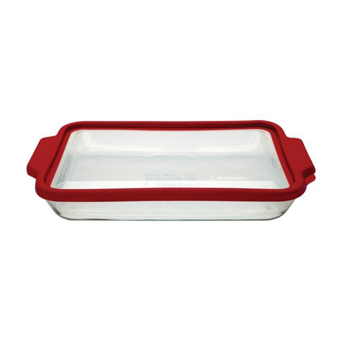 Anchor Hocking True Fit Glass Baking Dish - 13.25 x 9.25” / 3 QT