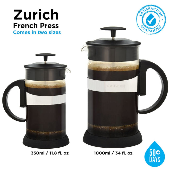 Grosche Zurich Coffee French Press - 1000ml