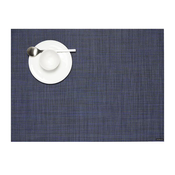 Chilewich Table Mats - Mini Basketweave / Indigo - Rectangle 12x 16"