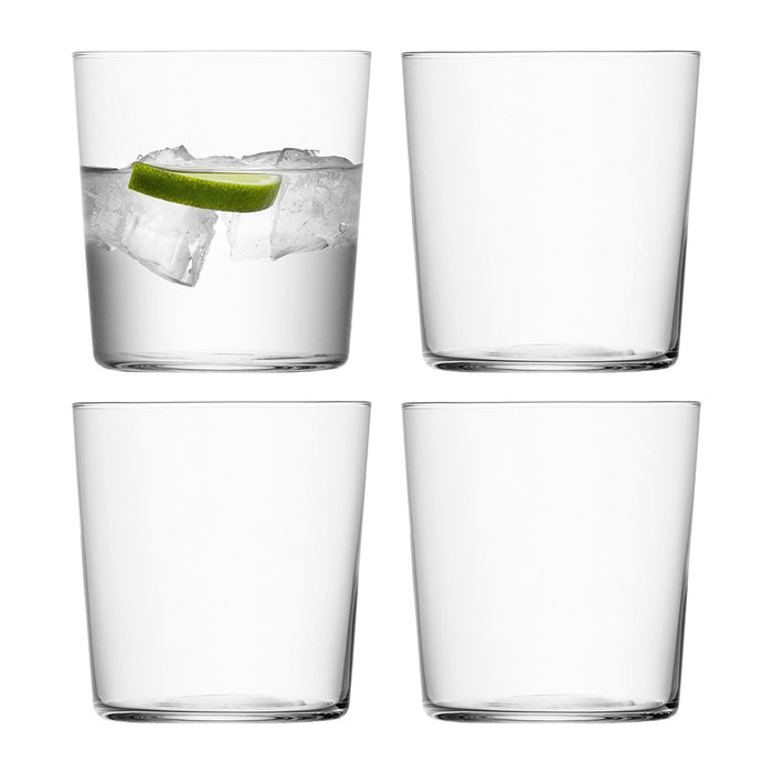 LSA Gio Set of 4 Tumblers - 390 ml / Ø8.4 x H9cm