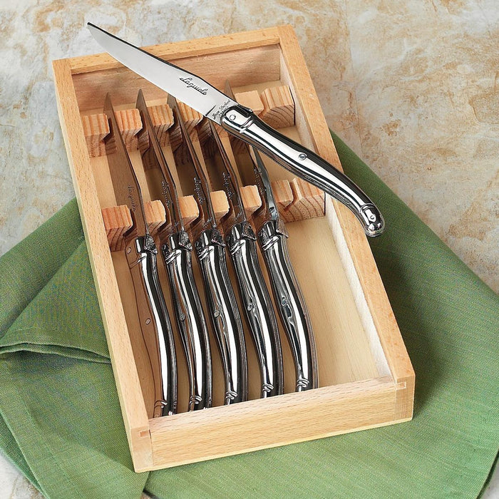 Laguiole Jean Dubost  Steak Knife - Set of 6, Gray