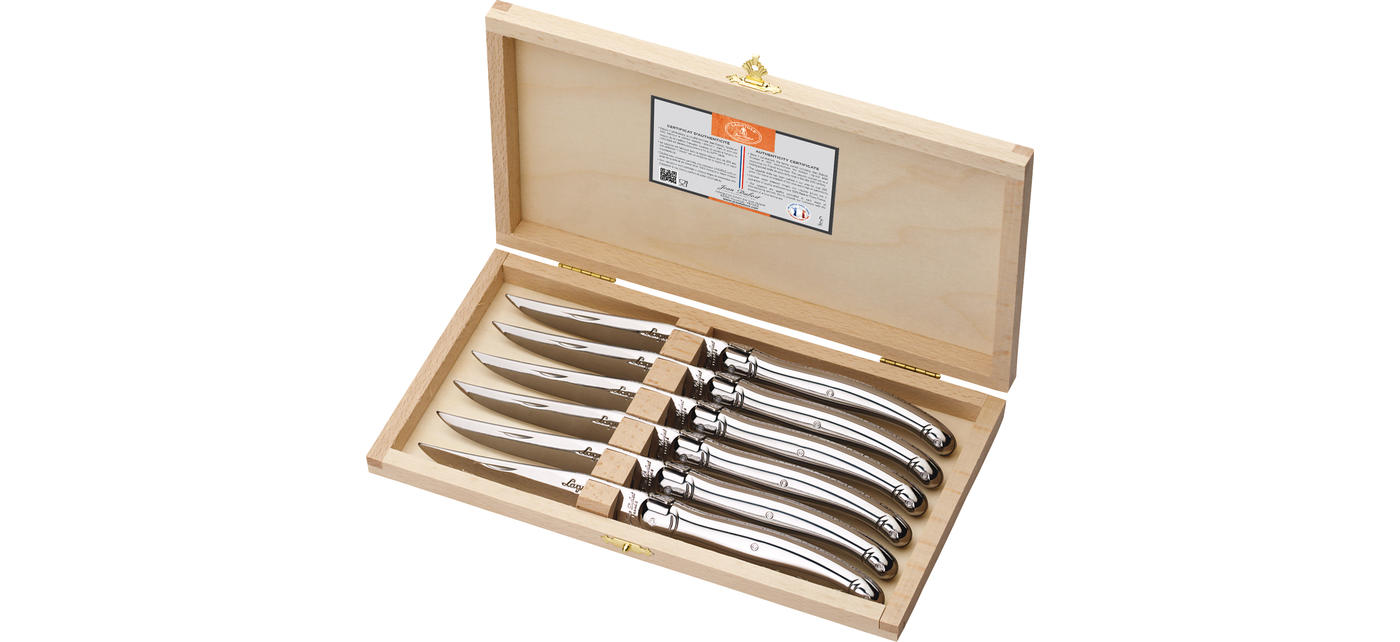 Laguiole Jean Dubost  Steak Knife - Set of 6, Gray