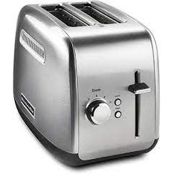 Grille-pain de cuisine 2 places - Acier inoxydable brossé