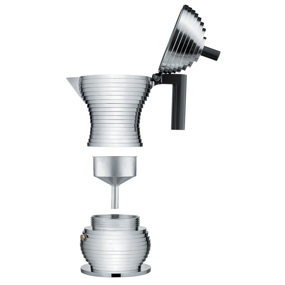 Alessi Pulcina Espresso Cafetière - Noir / 3 tasses