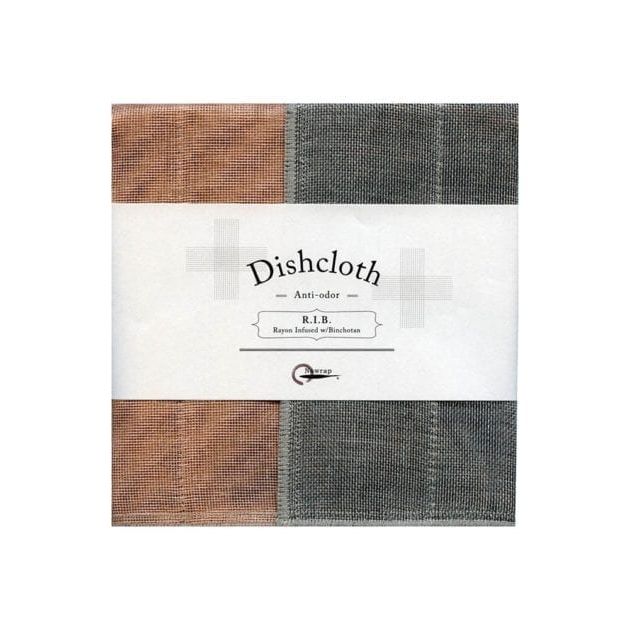 Maruyama Nawrap R.I.B. Dishcloth -Peach/Charcoal