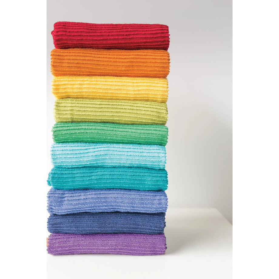 Danica Ripple Terry Cotton Dishtowel - London Gray