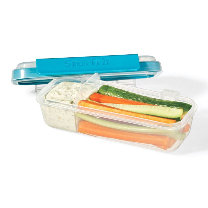 Starfrit Easy Lunch Divided Snack and Dip Container
