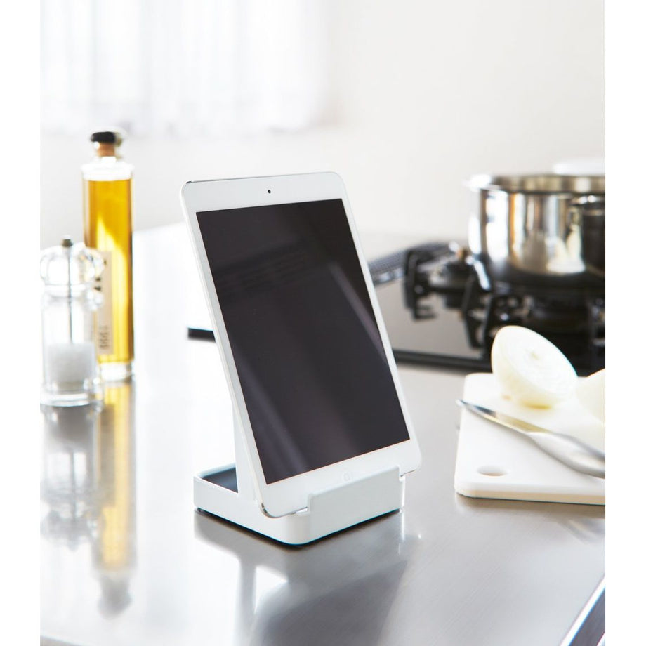 Yamazaki Home Tower Ladle & Lid Stand - Blanc