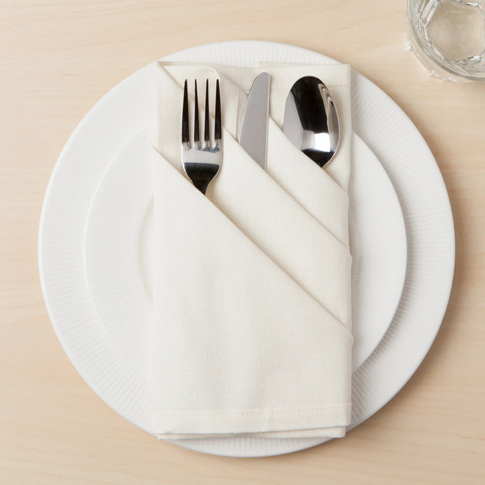 Danica Heirloom Spectrum Cotton Napkins - Set of 4 / Ivory