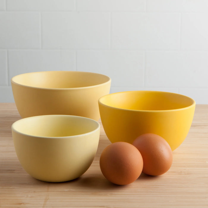 Now Designs  Stoneware Prep Bowls - Set of 3 / Sunrise